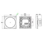 BHT-6001GCLW 95-240V AC 5A Smart Round Thermostat Boiler Heating LED Thermostat, With WiFi, Without WiFi