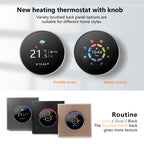 BHT-7000-GALZB 95-240V AC 3A Smart Knob Thermostat Water Heating Controller with Zigbee, BHT-7000-GALZB
