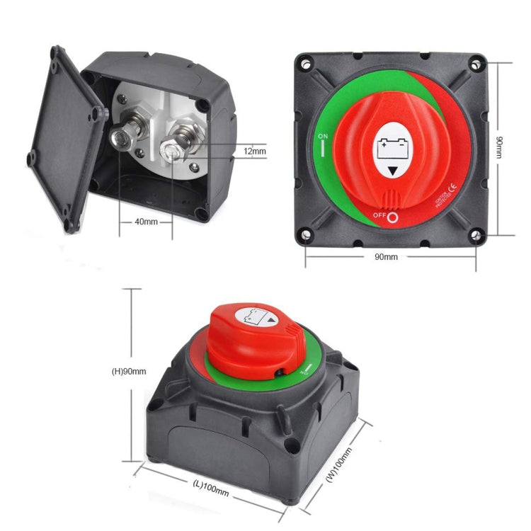 For RV / ATV / UTV / Truck CP-0082 600A High Current Battery Disconnect Switch Rotary Switch Cut, CP-0082