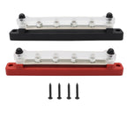 CP-3122 1 Pair 150A 48V RV Yacht Car High Current Single-row 4-way Terminal Busbar, CP-3122