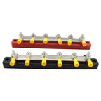1 Pair RV Yacht 150A High Current Single-row 4-way Busbar with 12pcs Terminals, CP-3125
