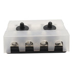 RV Modified Yacht Double-row 4-way Busbar with Dust Cover, CP-3156 M8, CP-3157 M10