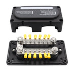 150A 12-48V RV Yacht Modified Double Row 12-way M6 Terminal Busbar with 12pcs Terminals, CP-3158, CP-3159