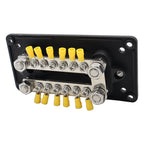 150A 12-48V RV Yacht Modified Double Row 12-way M6 Terminal Busbar with 12pcs Terminals, CP-3158, CP-3159