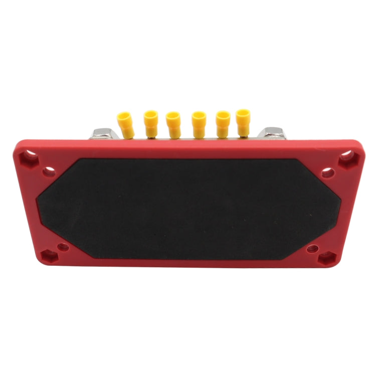 1 Pair 150A 12-48V RV Yacht Modified Double Row 12-way M6 Terminal Busbar with 24pcs Terminals, CP-3160