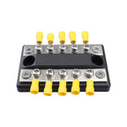 CP-4002 100A 48V RV Yacht Modified Double Row 5-way Busbar with 10pcs Terminals, CP-4002