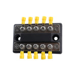 CP-4002 100A 48V RV Yacht Modified Double Row 5-way Busbar with 10pcs Terminals, CP-4002