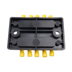 CP-4002 100A 48V RV Yacht Modified Double Row 5-way Busbar with 10pcs Terminals, CP-4002