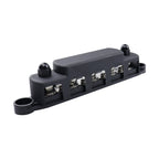 RV Yacht M8 Single Row 5-way Power Distribution Block Busbar with Cover, CP-4122-01, CP-4122-02