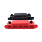 1 Pair RV Yacht M8 Single Row 5-way Power Distribution Block Busbar with Cover, CP-4123