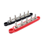 1 Pair RV Yacht M8 Single Row 5-way Power Distribution Block Busbar with Cover, CP-4123