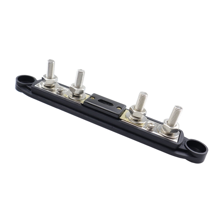 RV Yacht M8 Single Row 4-way Power Distribution Block Busbar with Cover with 300A Fuse, CP-4124-01, CP-4124-02