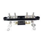 RV Yacht M8 Single Row 4-way Power Distribution Block Busbar with Cover with 300A Fuse, CP-4124-01, CP-4124-02