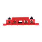 RV Yacht M8 Single Row 4-way Power Distribution Block Busbar with Cover with 300A Fuse, CP-4124-01, CP-4124-02