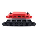 1 Pair RV Yacht M8 Single Row 4-way Power Distribution Block Busbar with Cover with 300A Fuse, CP-4125