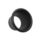 XH-UN099 Carbon Fiber Car Front Bumper Turbo Air Intake Inlet Pipe Air Funnel Kit, Round, Square