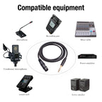 6.35mm 1/4 TRS Male to XLR 3pin Female Microphone Cable, 1m, 1.8m, 3m, 5m, 10m