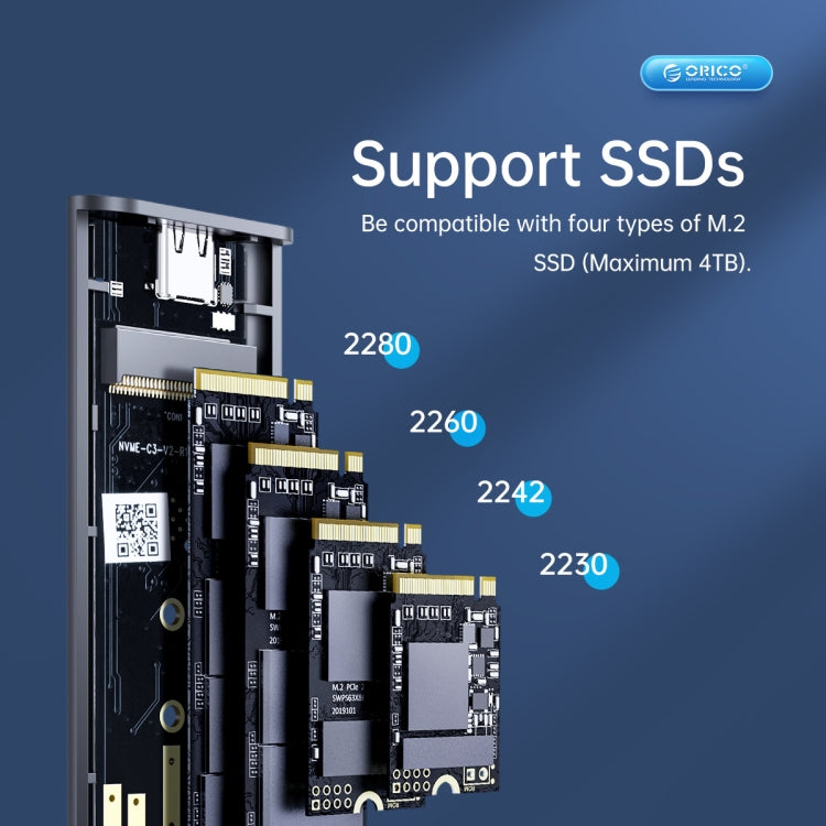 ORICO AM2C3-G2 M.2 NVME SSD Enclosure, AM2C3-G2