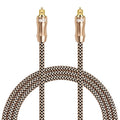 EMK Gold-plated TV Digital Audio Optical Fiber Connecting Cable, 0.5m, 1m, 1.5m, 2m, 3m, 5m, 8m, 10m, 15m, 20m, 25m, 30m