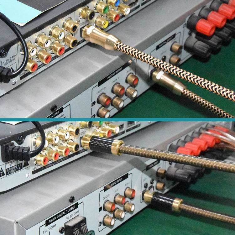 EMK Gold-plated TV Digital Audio Optical Fiber Connecting Cable, 0.5m, 1m, 1.5m, 2m, 3m, 5m, 8m, 10m, 15m, 20m, 25m, 30m