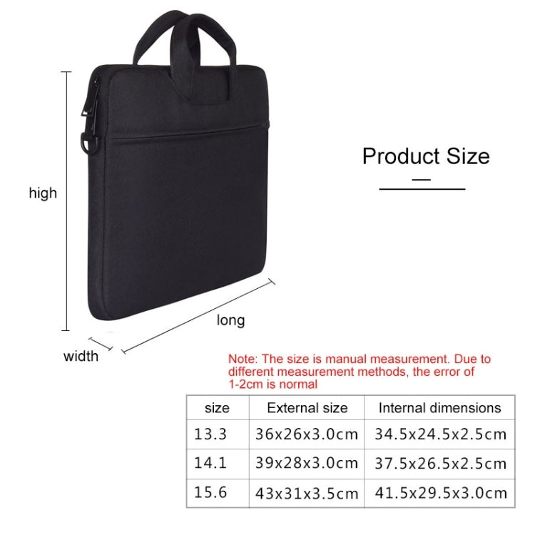 ST01S Waterproof Oxford Laptop Diagonal Shoulder Handbag, For 13.3 inch, For 14.1 inch, For 15.6 inch
