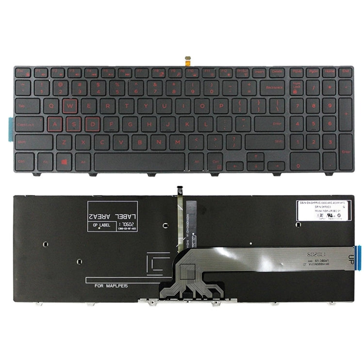 Backlight Laptop Keyboard, For Dell 15-9550 / 15-3000 / 15-5542