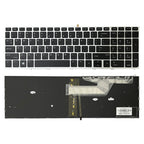 Silver Frame US Version Laptop Backlight Keyboard, For HP ProBook 650 G4