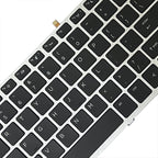 Silver Frame US Version Laptop Backlight Keyboard, For HP ProBook 650 G4