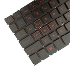 Red US Version Laptop Backlight Keyboard, For HP 15-DC / 15-DH