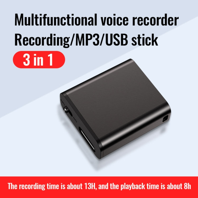 JNN Q8 Portable HD Noise Reduction Smart Voice Recorder, 4GB, 8GB, 16GB, 32GB