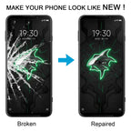 Front Screen Outer Glass Lens with OCA Optically Clear Adhesive, For Xiaomi Black Shark 3