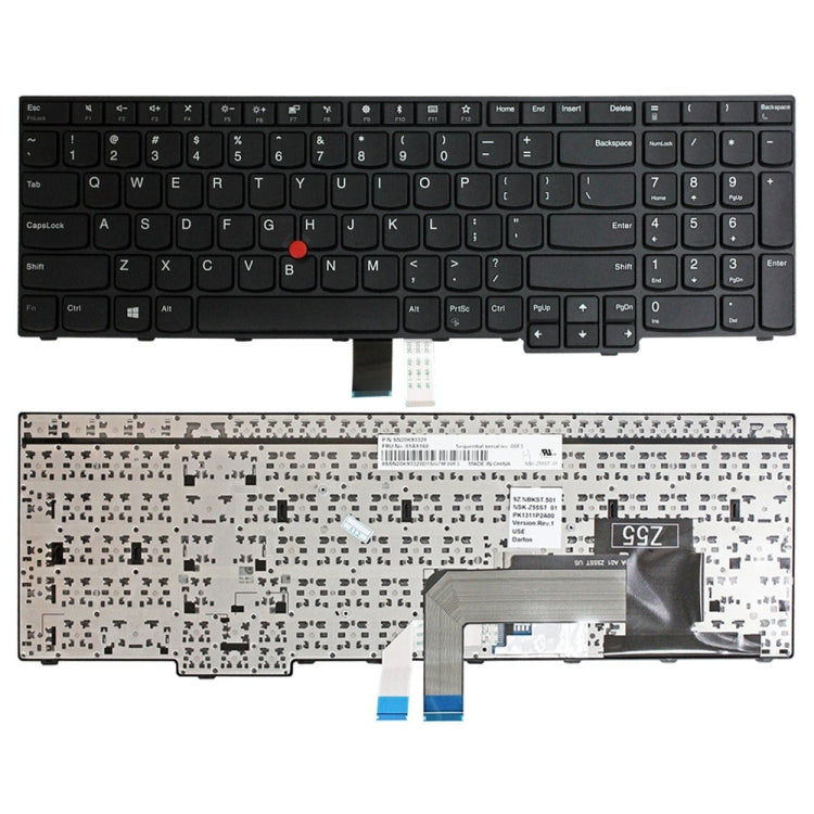 US Version Laptop Keyboard, For Lenovo ThinkPad L15 20U3 20U4 20U7 20U8, For Lenovo IdeaPad 710S-13IKB 710S-13ISK, For Lenovo IBM ThinkPad E570 E575, For Lenovo ThinkPad P50 P51 P70 P71, For Lenovo Yoga 500-15IBD, For Lenovo T480S E480 E485 L480 T490  ...