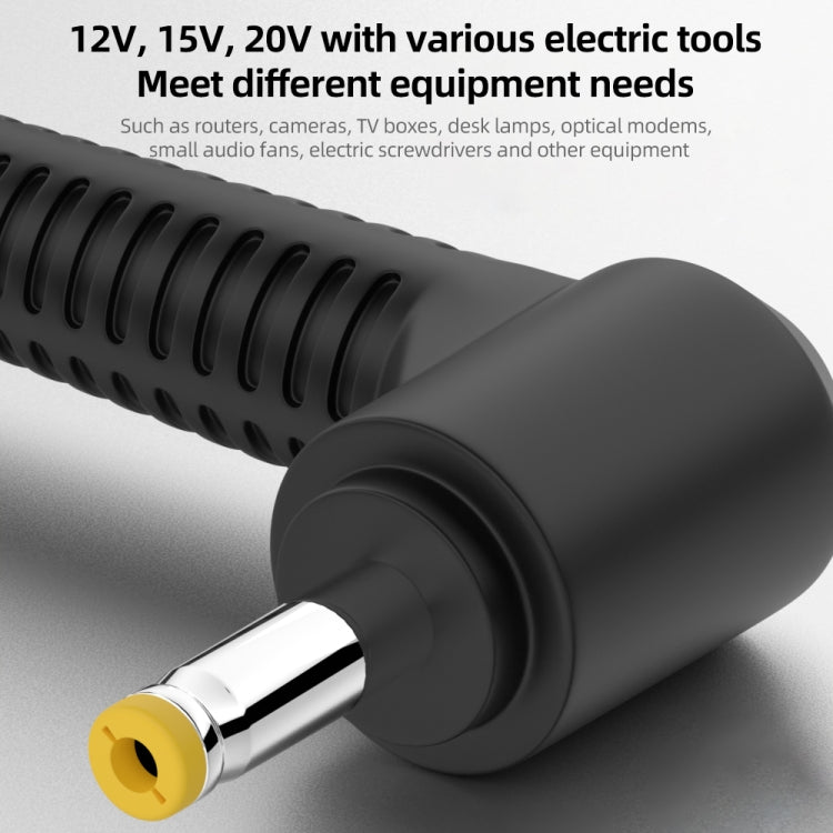 5.5 x 2.5mm DC Power to Type-C Adapter Cable, 9V, 12V, 15V, 20V