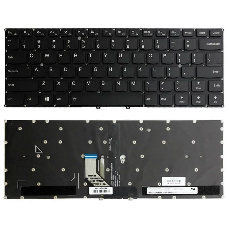Backlight Laptop Keyboard without Frame, For Lenovo Yoga 910-13JKB / Yoga 5 Pro