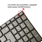 Spanish Version Backlight Laptop Keyboard with Power Button & Enter Key, For Lenovo IdeaPad 320-15ABR / 320-15AST