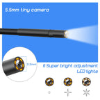 P40 5.5mm HD Blue Waterproof Portable Integrated Hand-held Vertical Screen Industry Endoscope, 2m, 5m, 10m