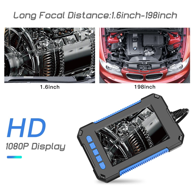 P40 5.5mm HD Blue Waterproof Portable Integrated Hand-held Vertical Screen Industry Endoscope, 2m, 5m, 10m