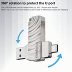 Lenovo Thinkplus MU232 USB 3.2 + USB-C / Type-C Dual Head Flash Drive, 32GB, 64GB, 128GB, 256GB