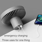 DQ212 10000mAh Outdoor Portable Camping Fan Tent Hanging Vertical Light, DQ212 (Black Grey), DQ212 (White)