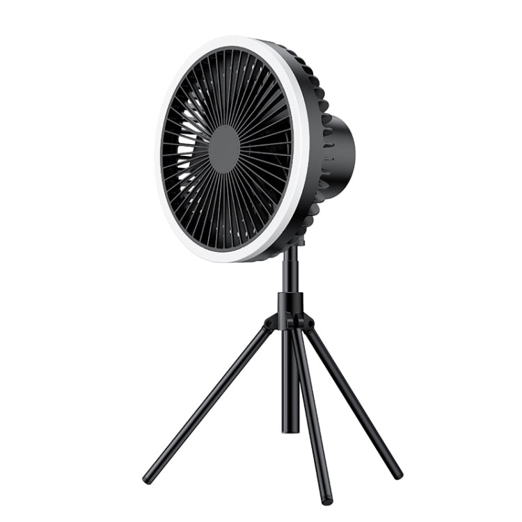 DQ216 10000mAh Outdoor Portable Liftable Swivel Head Camping Fan Tent Hanging Vertical Colorful Light with Remote Control, DQ216 (Avocado Green), DQ216 (Black), DQ216 (Khaki)
