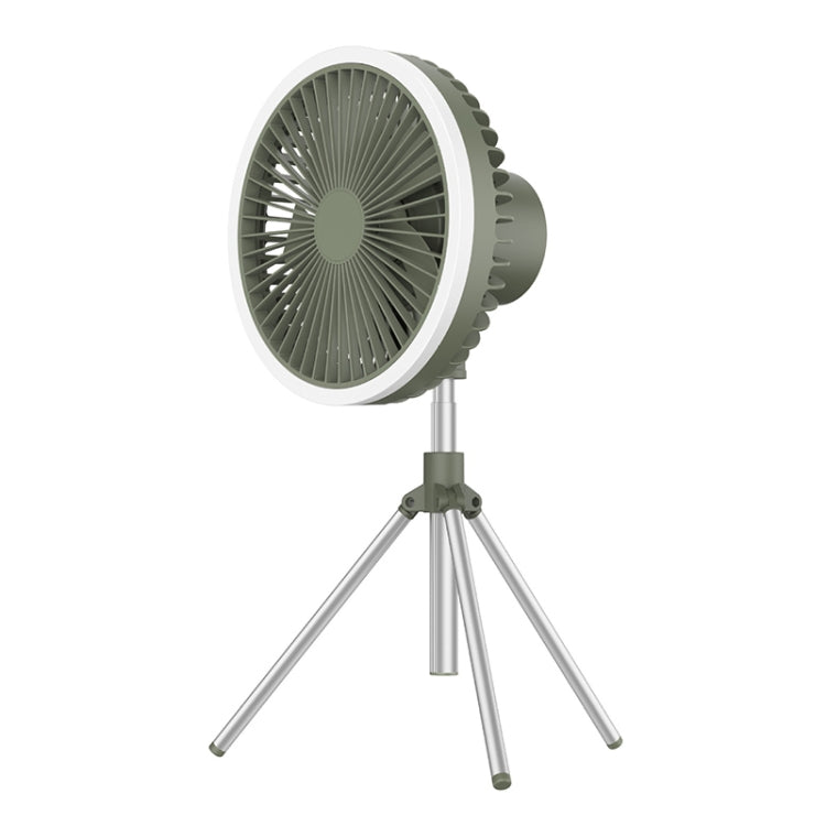 DQ216 10000mAh Outdoor Portable Liftable Swivel Head Camping Fan Tent Hanging Vertical Colorful Light with Remote Control, DQ216 (Avocado Green), DQ216 (Black), DQ216 (Khaki)
