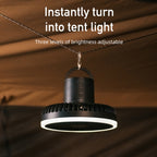 DQ216 10000mAh Outdoor Portable Liftable Swivel Head Camping Fan Tent Hanging Vertical Colorful Light with Remote Control, DQ216 (Avocado Green), DQ216 (Black), DQ216 (Khaki)