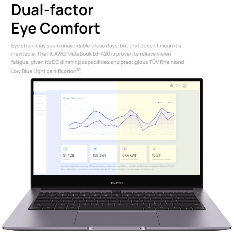 HUAWEI MateBook B3-430 Laptop, 14 inch Windows 11 Home Chinese Version, Intel 12th Gen Core i7-1260P Integrated Graphics, i7-1260P 16GB+512GB