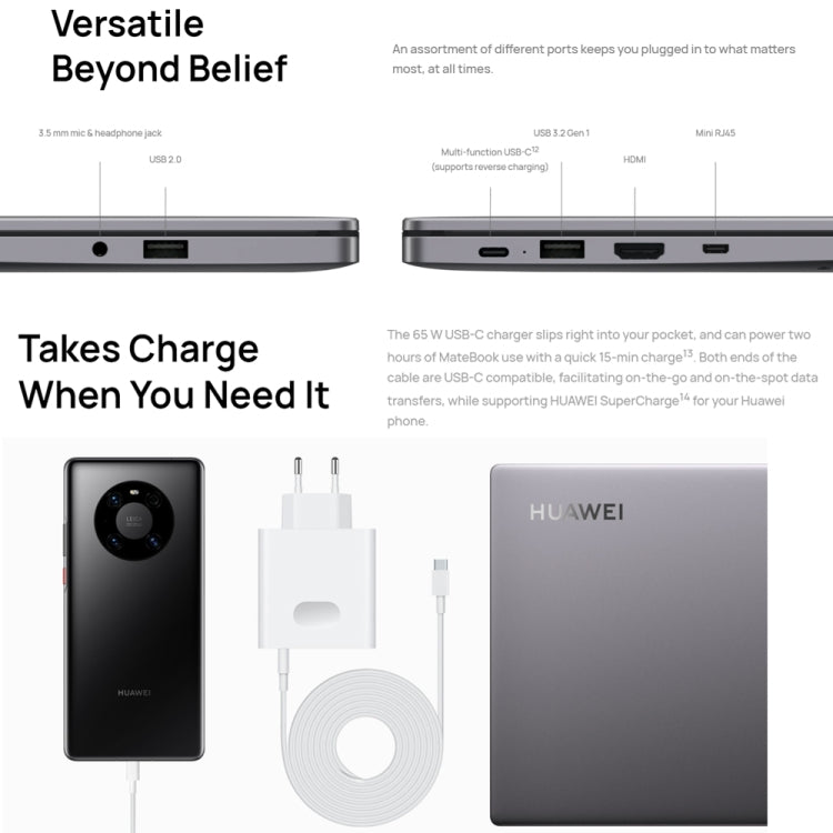 HUAWEI MateBook B3-430 Laptop, 14 inch Windows 11 Home Chinese Version, Intel 12th Gen Core i7-1260P Integrated Graphics, i7-1260P 16GB+512GB