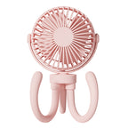T8 2000mAh Flexible Octopus Tripod Rotatable Portable Fan