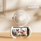 T8 2000mAh Flexible Octopus Tripod Rotatable Portable Fan