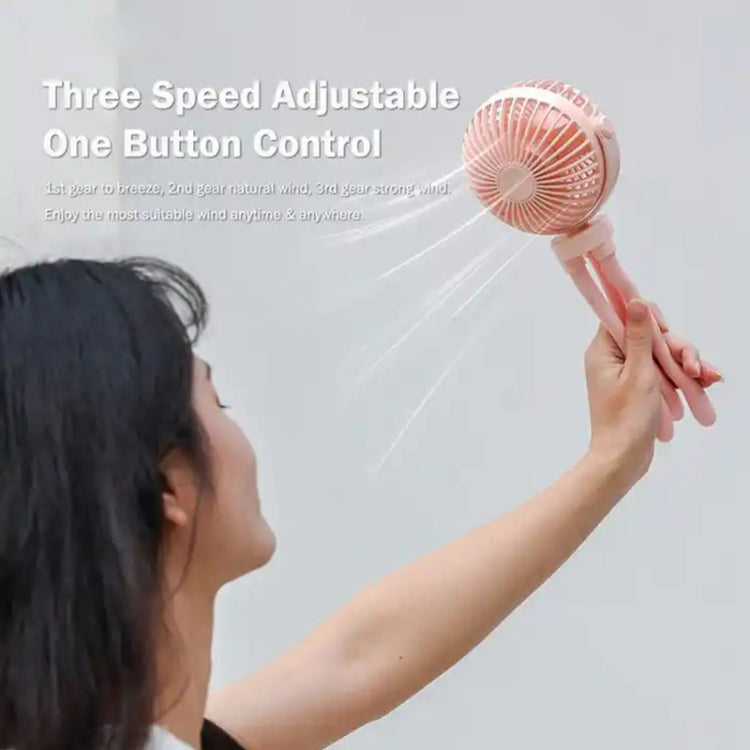 T8 2000mAh Flexible Octopus Tripod Rotatable Portable Fan