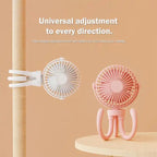 T8 2000mAh Flexible Octopus Tripod Rotatable Portable Fan