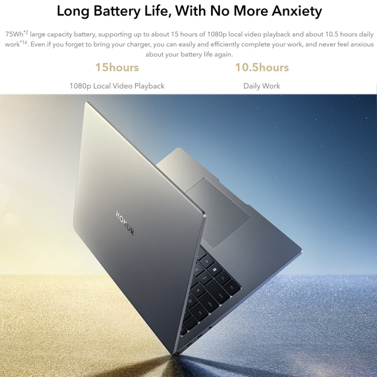 HONOR MagicBook 14 2022 Laptop, 14 inch Windows 11 Home Chinese Version, Intel 12th Gen Core i5-12500H MX550 Discrete Graphics, MX550