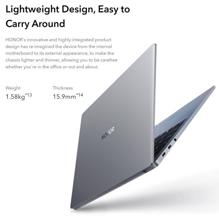 HONOR MagicBook 14 2022 Laptop, 14 inch Windows 11 Home Chinese Version, Intel 12th Gen Core i5-12500H MX550 Discrete Graphics, MX550